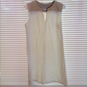 White linen dress